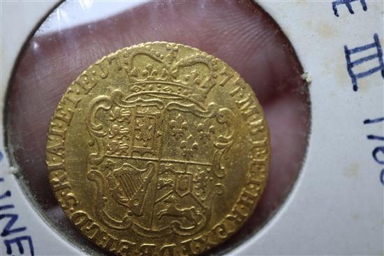 A George III gold half-guinea, Tower Mint 1777